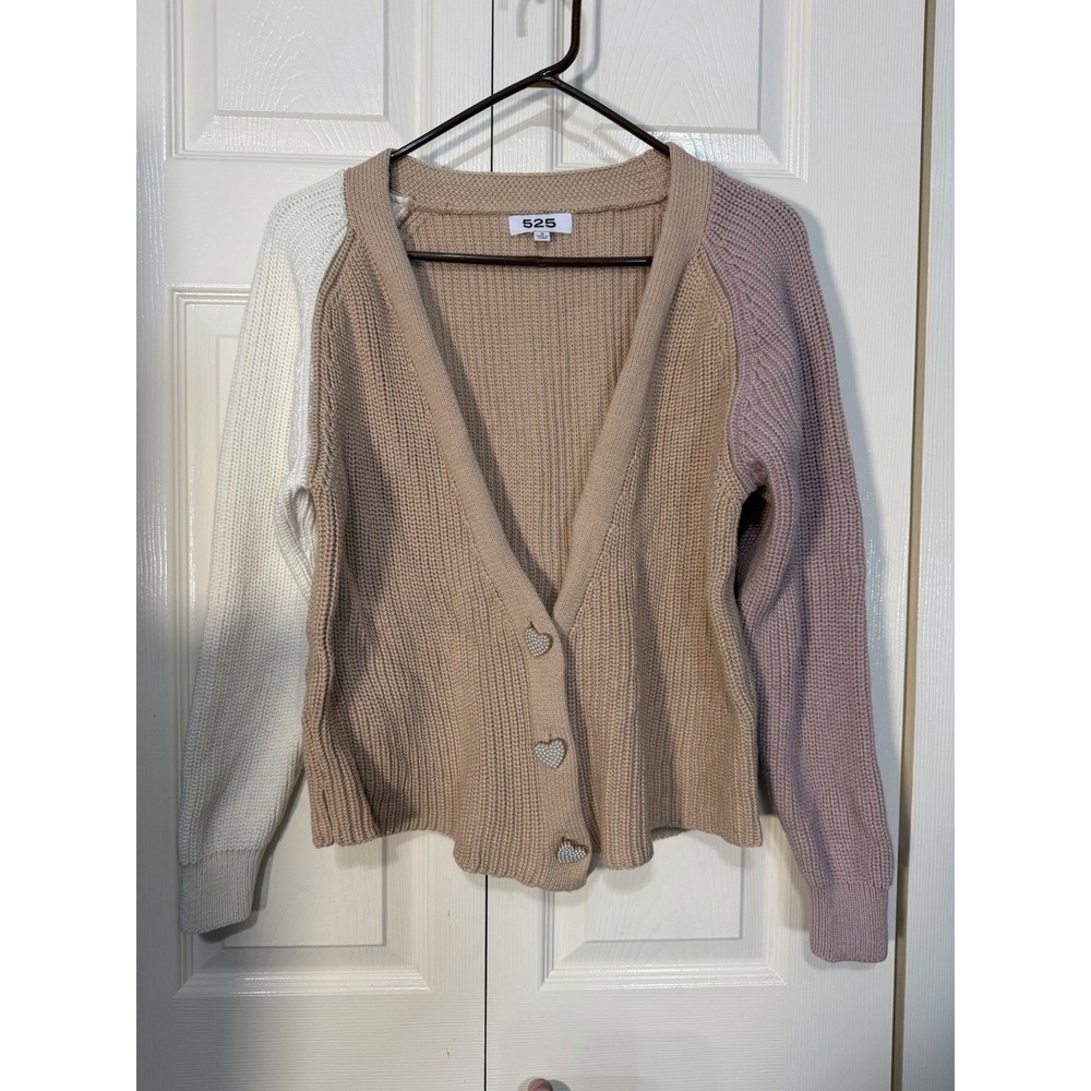525 America Women's Cardigan Multi Color Size Small